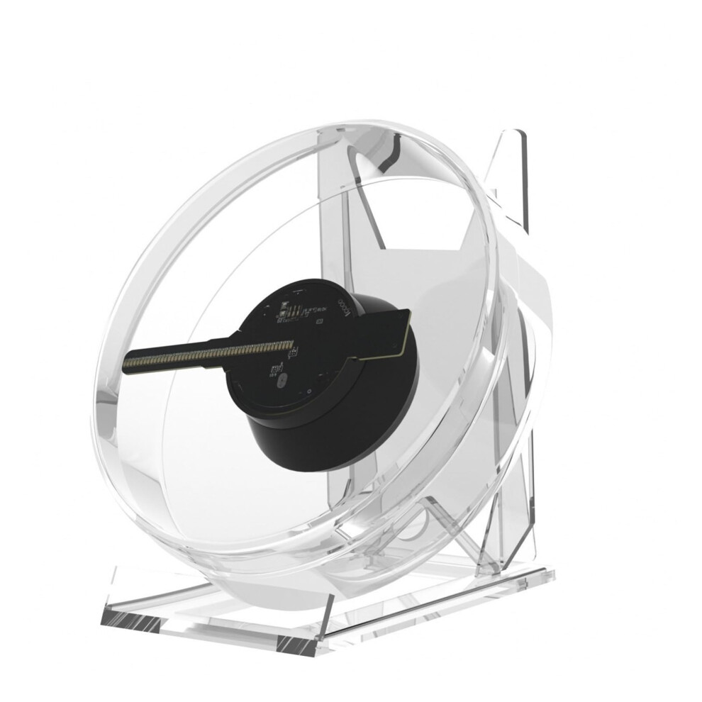 Holographic Fan 3D Desktop Hologram Projector For Advertising With Cover 32Cm Black 9339159426425
