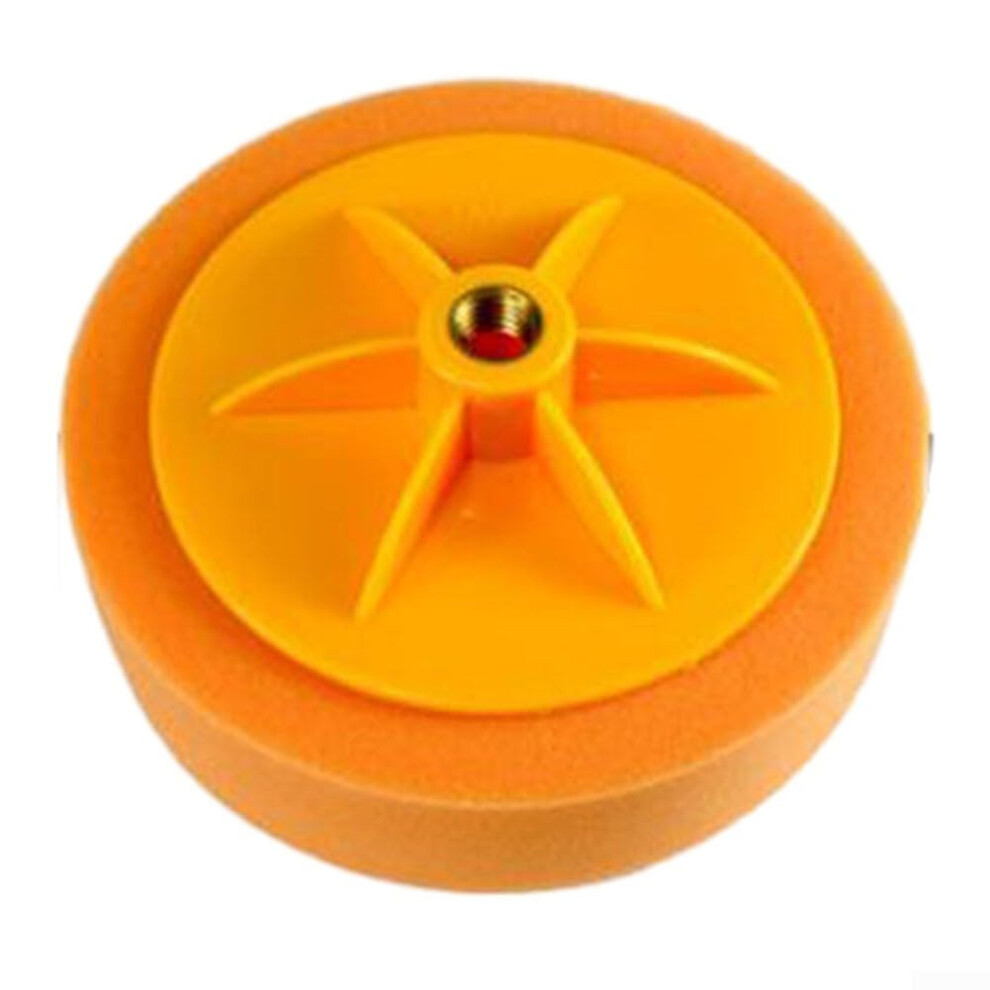 Sponge Restore Polishing Disk 6Inch For Car Beauty Mirror M14 Thread Compatible Orange 9323874163734
