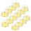 50Pz Contenitori Trasparenti Dorati Per Moon Cake Cupcake E Dolci 9