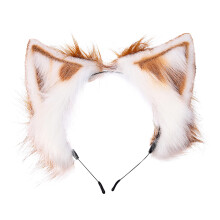 1St Schattige Kattenoren Hoofdband Zachte Stof Voor Verkleedplezier