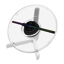 Holographic Projector 25cm Desktop Advertising Machine With Naked Eye 3D Hologram WiFi LED Light Show