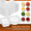 20Pz Contenitori Salsa 2 Scomparti Ermetico Trasparenti PP 9