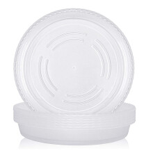 Kraftigt genomskinligt växtfat, plastfat för blomkruka, läckagesäker, robust design, multifunktionell dräneringsmatta för hem och trädgård