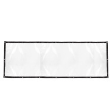 Wasserdichte und reißfeste Plane, Schutz für mehrere Jahreszeiten, robuste, transparente Kunststoffplane mit Ösen, transparente Möbelabdeckung