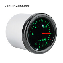 Universal 2"/52mm LED Turbo Boost Gauge for Motorcycle, Alloy & ABS