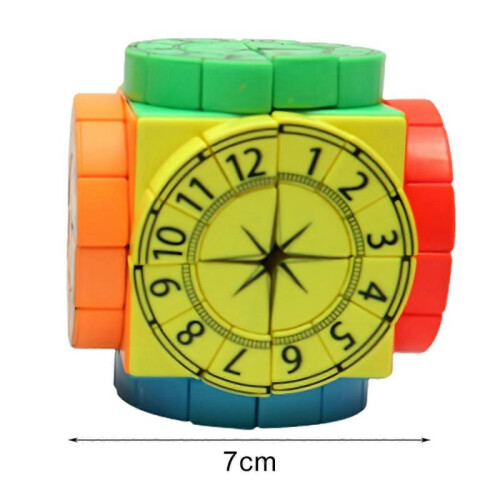 (B)Time Machine Speed Cube UV Printing Stickerless Numbered Cube Focus Training Portable Kids Adults 2
