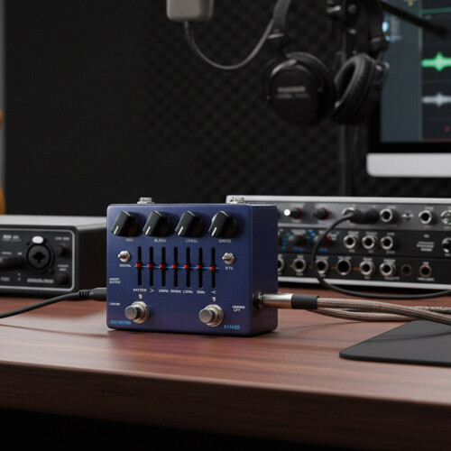 Precise Equaliser Effects Pedal with Metal Housing and Easy 1