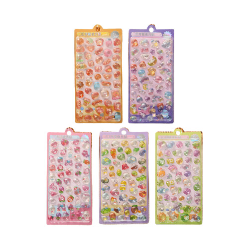 Random Stereoscopic Sweet Cartoon Stickers - Reusable for-5