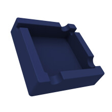 Cendrier en silicone et support pour téléphone-Bleu marine