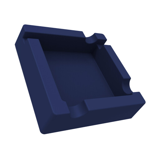 Cendrier en silicone et support pour téléphone-Bleu marine