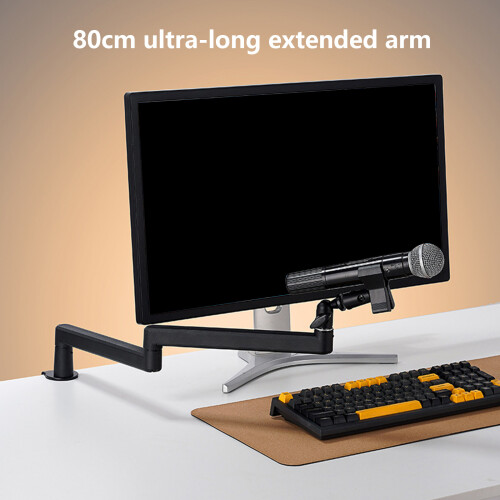 Cantilever Mic Boom Microphone Stand Clamp for Adjustable and 2