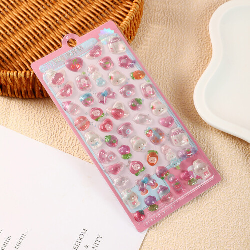 Random Stereoscopic Sweet Cartoon Stickers - Reusable for-3 2