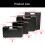 Portable Plastic Microphone Storage Case Having Adjustable-M 4