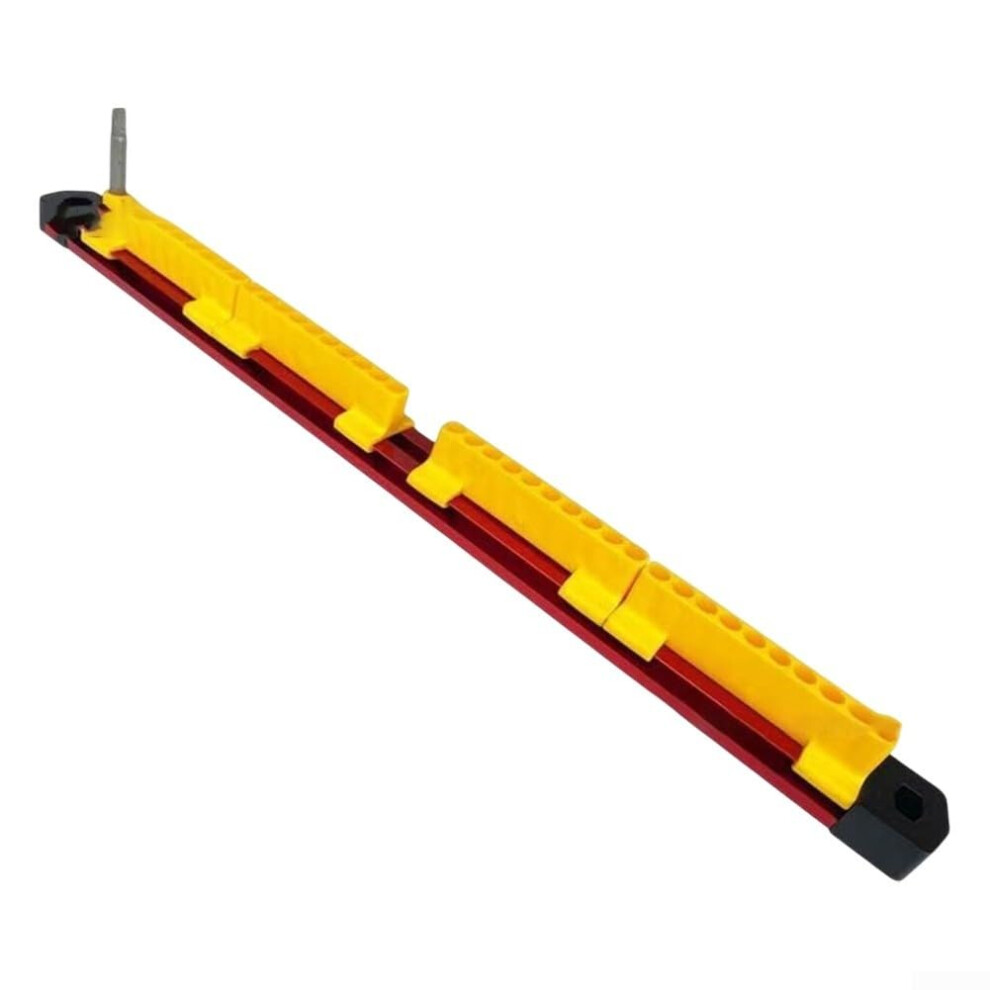 Metal Socket Holder 40Piece, Yellow, Sleek Design For Organized Workspace Solutions 9323874165950
