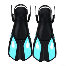 Diving Equipment Fins Silicone Featherweight Travel Fins For Adults Green XS Snorkel Training Scuba Adaptable