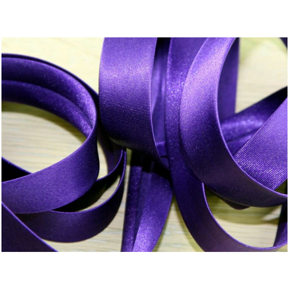 Prym 20Mm Duchesse Satin Bias Binding Tape 3.5M - Each Purple