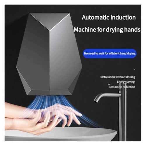 Portable Hand Dryer Automatic Sensor WallMounted White QuickDry 510s Household Bathroom 2