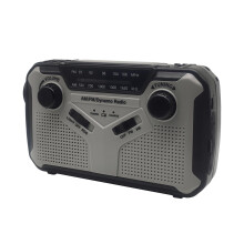 Durability Solar Hand Crank Emergencies Radio AM5201620kHz Portable Alarm And Flashlights Rechargeable Battery