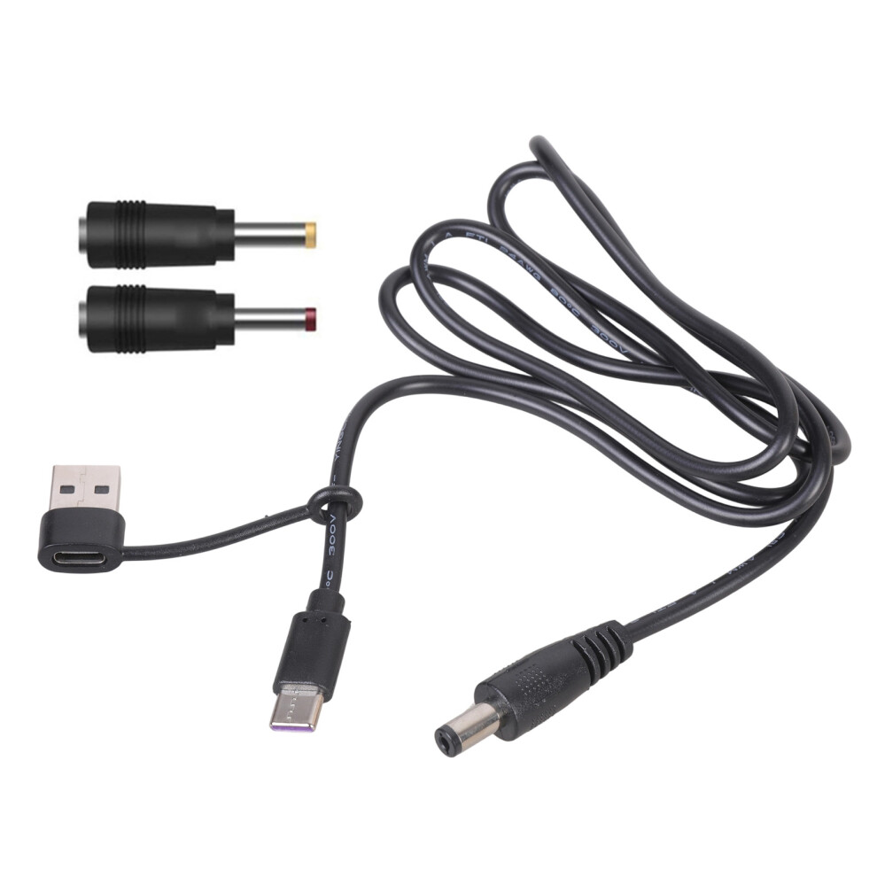 Usb Type C To Dc5.5x2.1mm Charging Cable With 3.5X1.35mm And 7696000376653