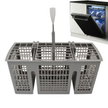 Cutlery Basket 22 x 11.5 x 9 cm Plastic Dishwasher Basket Removable Utensil Holder Replacement Baskets For Dishwasher