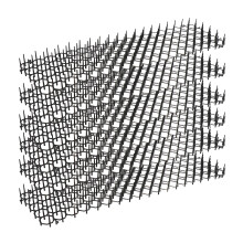 Afschrikmat voor buiten, een diervriendelijke oplossing om katten uit de tuin en bloemperken te weren, 48,5 x 13,5 cm, met spikes en nietjes om uw