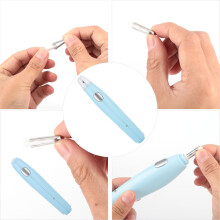 Electric USB Refillable Eraser (Blue) with 16 Refills, 600mAh Battery