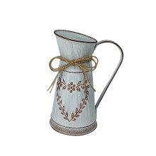 Vaso da fiori in ferro, fioriera in stile francese, pratico e professionale, di lunga durata, vaso creativo per la decorazione di casa e ufficio.