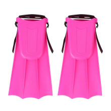 Lightweight Swimming Training Fins Short Snorkeling Flippers Red Pair For Water Sports Diving Equipment