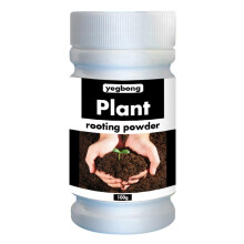 Pó para enraizamento de estacas de plantas, hormônio enraizador com base de aminoácidos e polissacarídeos, promove o desenvolvimento de raízes