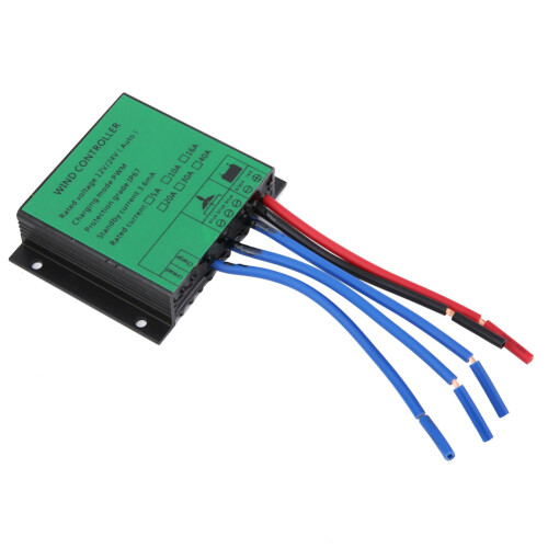 Wind Turbine Controller Regulator, Automatic Battery Matching with PWM Charging, Overcharging Protection and Reverse Connection Protection, Efficient 2