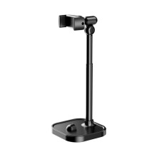 Lazy show watching desktop lift telescopic phone stand-Black