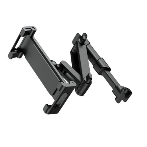 Adjustable Car Headrest Tablet Mount Stand For Backseat-Black