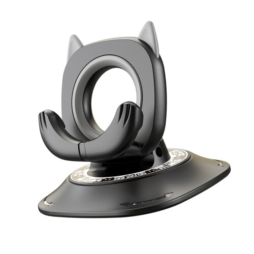ABS Car Phone Mount with Silicone Protective Dashboard-Gray