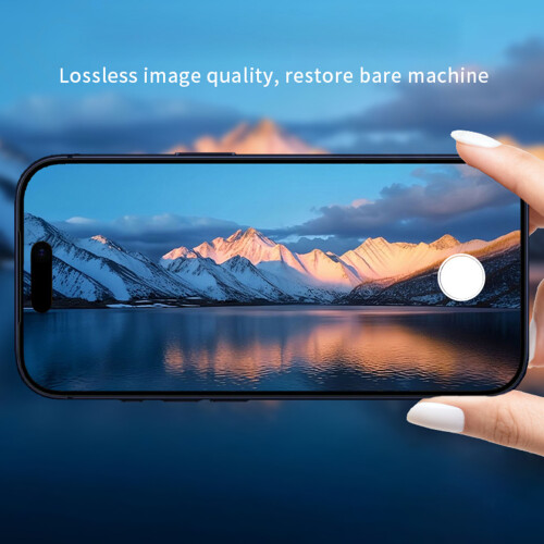 Tempered Glass Phone Lens Protector Sleeve-Silver iPhone 17 2
