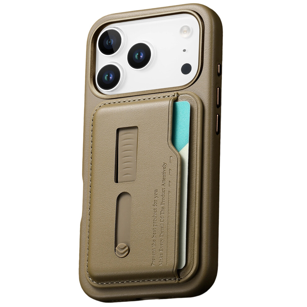 Secure Magnetic Case Featuring Concealed-Saddle Iphone 17 Brown 7627000367174