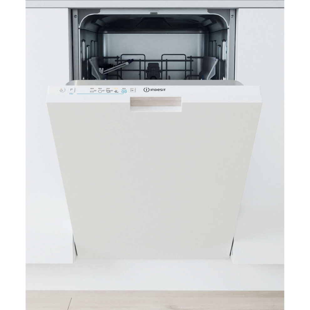 Indesit - Slimline Dishwasher - Built-In - 10 Place Settings - White - Image 8