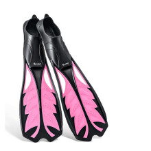 Adult Flexible Comfort Diving Fins, Professional Diving Long Fins, Rubber NonSlip Swimming Flippers, Roze Small
