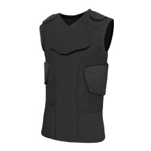 Mens Chest Protector Vest Compression Shirt Gear Sleeveless Rib Guard For Skateboarding Softball Rugby Basketball XXL