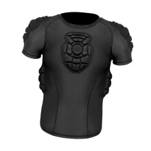 Men Padded Protective Shirt Undershirt Rib Protector Compression For Outdoor Tennis Baseball Soccer