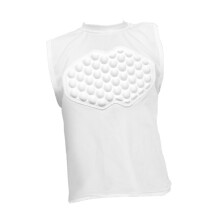 Basketball Chest Protector Vest Kids QuickDry Protective Shirt For Rugby Baseball Training White YL