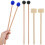 6St Bass Drum Mallets Hout Multi Kleur Percussie Stokken Voor 1