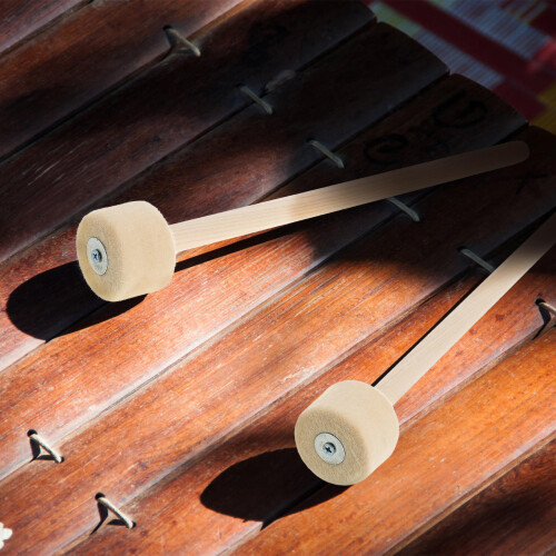 6St Bass Drum Mallets Hout Multi Kleur Percussie Stokken Voor 2