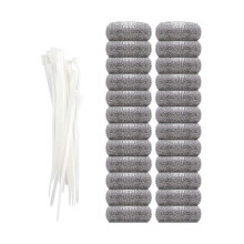 Couvertures de maille d'acier inoxydable de 24 pièces pour le