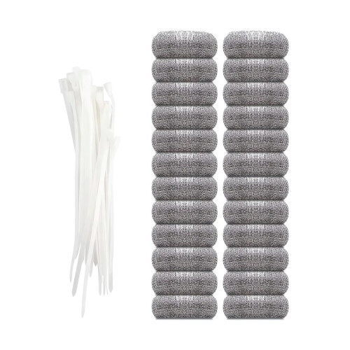 Couvertures de maille d'acier inoxydable de 24 pièces pour le