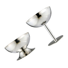Food Grade Stainless Steel Bowls with Foot High and Low Dessert