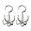 2Pcs Innovative Space Saving Hanging Hook For Organizing Belts 1