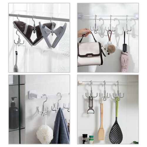 2Pcs Innovative Space Saving Hanging Hook For Organizing Belts 1