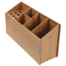 Haarstyling Holzhalter Aufbewahrung Hellbraun