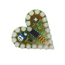 Electronic Heart Light Practice Board For-White hair white lig