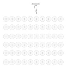 60Pcs Portable Adhesive Ceiling Discs for Quick Installation and
